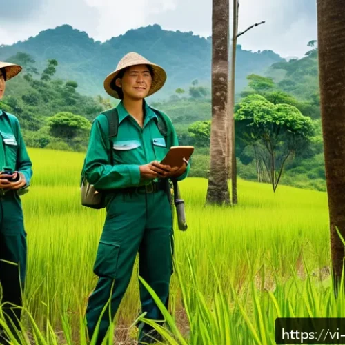 Home 30 자연보호구역 모니터링을 위한 기부 프로그램 - A vibrant community forest patrol scene in the Central Highlands of Vietnam: local villagers and vol...